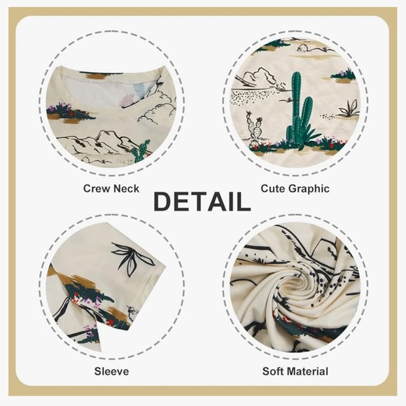 Cactus Graphic T shirt Women Sz small. NWOT - Picture 4 of 6